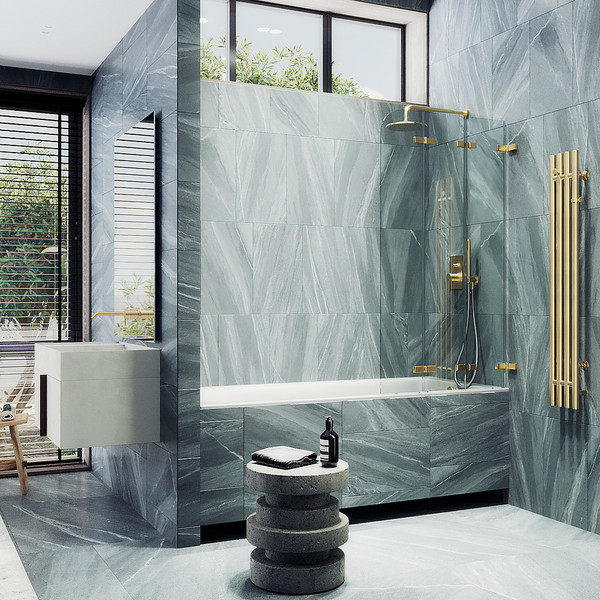 Стеклянная шторка для ванны MaybahGlass MGV-578-3
