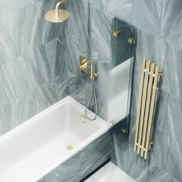 Стеклянная шторка для ванны MaybahGlass MGV-578-3