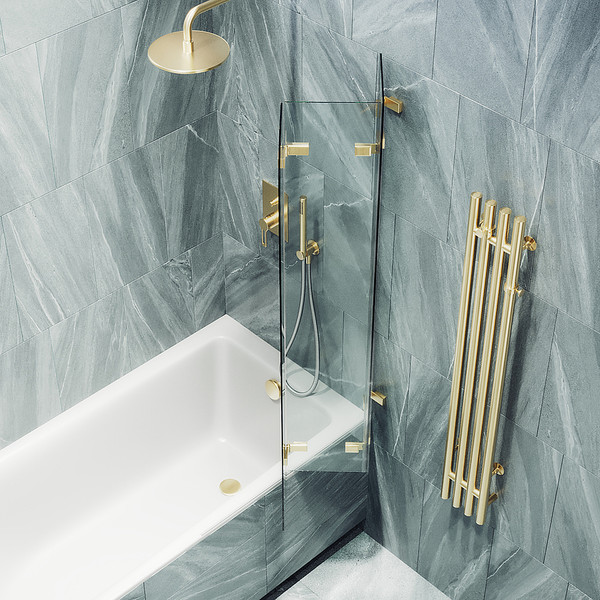 Стеклянная шторка для ванны MaybahGlass MGV-578-3