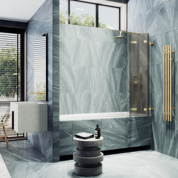 Стеклянная шторка для ванны MaybahGlass MGV-579-3