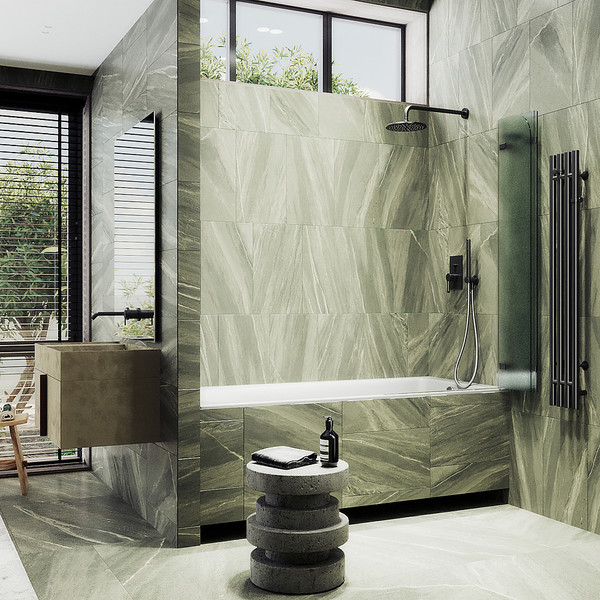 Стеклянная шторка для ванны MaybahGlass MGV-581-6