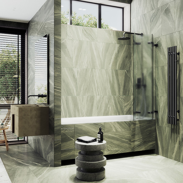 Стеклянная шторка для ванны MaybahGlass MGV-581-6