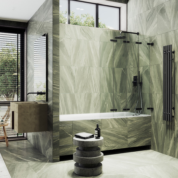 Стеклянная шторка для ванны MaybahGlass MGV-584-6