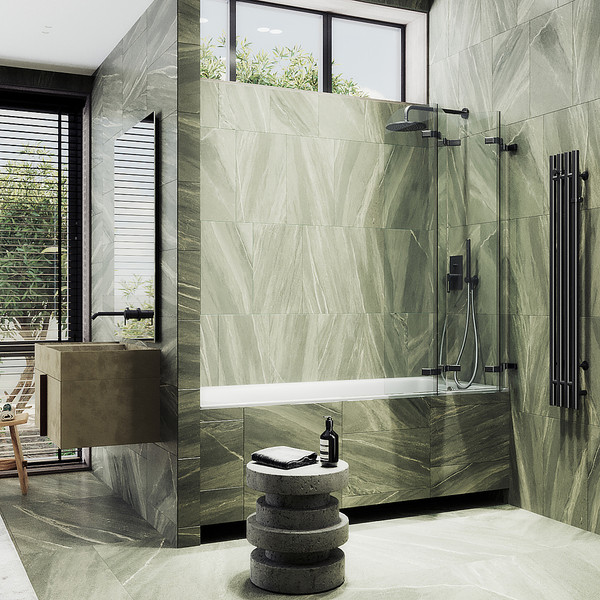 Стеклянная шторка для ванны MaybahGlass MGV-584-6