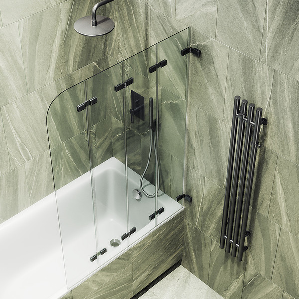 Стеклянная шторка для ванны MaybahGlass MGV-584-6