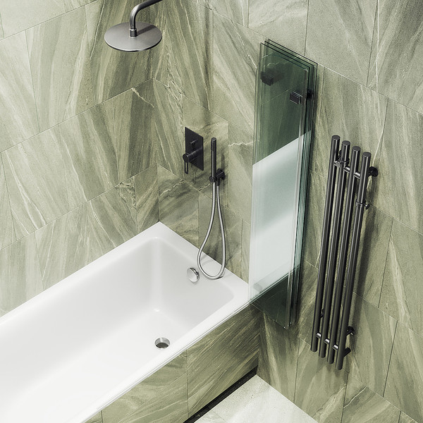 Стеклянная шторка для ванны MaybahGlass MGV-584-6