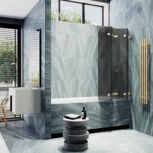 Стеклянная шторка для ванны MaybahGlass MGV-589-3