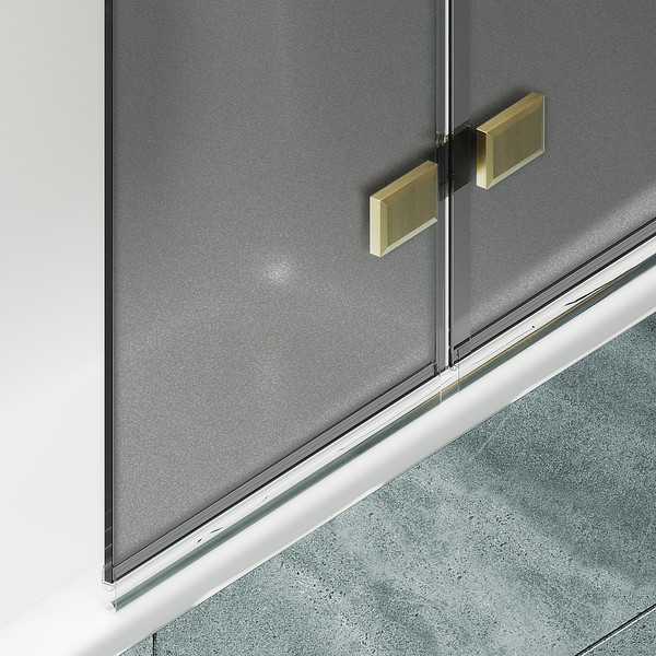 Стеклянная шторка для ванны MaybahGlass MGV-589-3