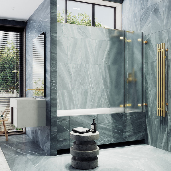 Стеклянная шторка для ванны MaybahGlass MGV-587-3