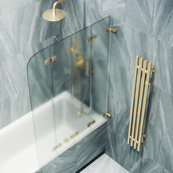 Стеклянная шторка для ванны MaybahGlass MGV-587-3