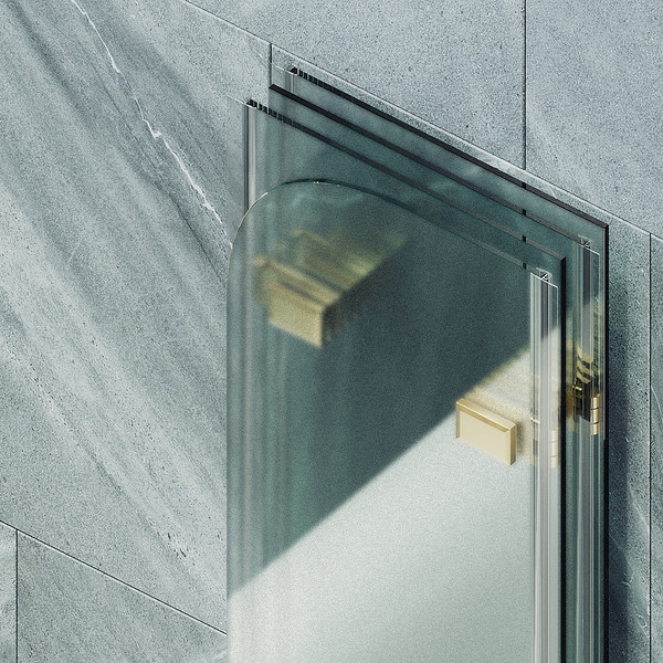 Стеклянная шторка для ванны MaybahGlass MGV-587-3