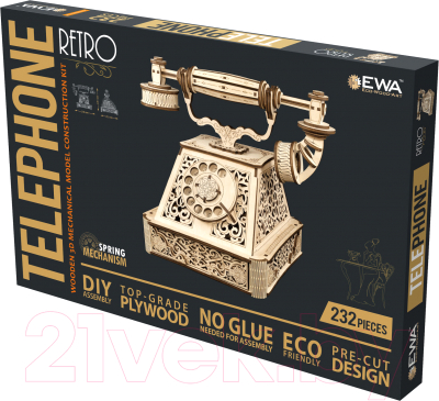 Конструктор EWA Ретротелефон - фото