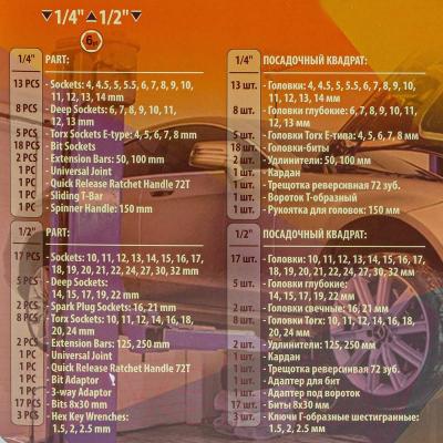 Универсальный набор инструментов Forsland 41082-5