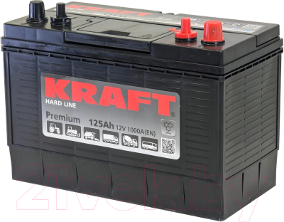 Автомобильный аккумулятор KrafT Premium 125 R / 31A-950 - фото