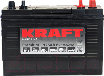 Автомобильный аккумулятор KrafT Premium 125 R / 31A-950