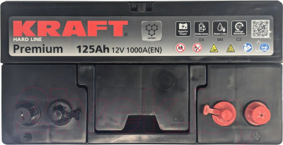Автомобильный аккумулятор KrafT Premium 125 R / 31A-950