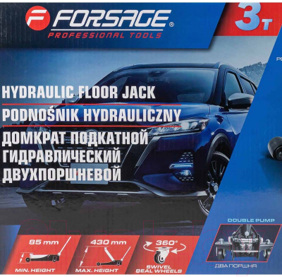 Подкатной домкрат Forsage F-T830018 HT