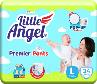 Подгузники-трусики детские Little Angel Baby Diaper Pants Premier Large - фото