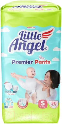 Подгузники-трусики детские Little Angel Baby Diaper Pants Premier Small - фото
