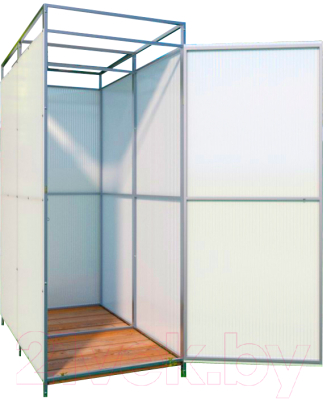 Душ для дачи КомфортПром С тамбуром + бак с подогревом / 102123346 - фото