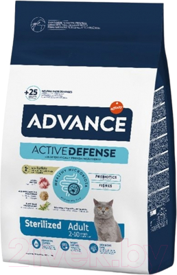Сухой корм для кошек Advance Sterilized с индейкой - фото