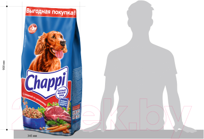 Сухой корм для собак Chappi С говядиной по-домашнему с овощами и травами (15кг)