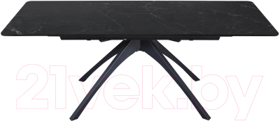 Обеденный стол Sheffilton SHT-T76 (серый мрамор/черный)