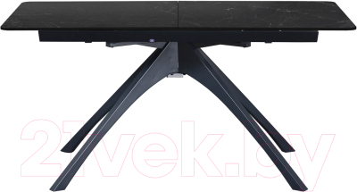 Обеденный стол Sheffilton SHT-T76 (серый мрамор/черный)