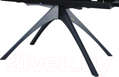 Обеденный стол Sheffilton SHT-T76 (серый мрамор/черный)