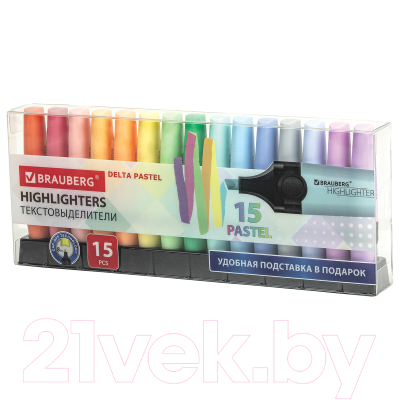 Набор маркеров Brauberg Delta Pastel / 152507 - фото