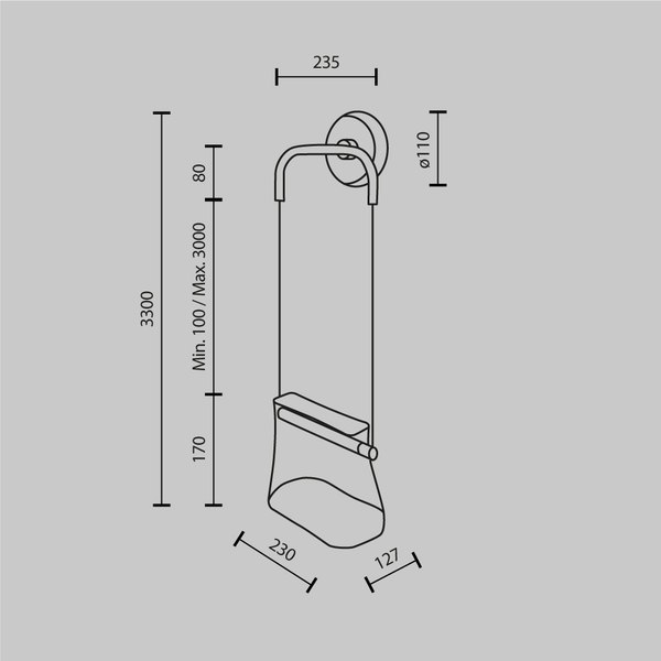 Бра Maytoni Modern MOD170WL-L8BS3K1