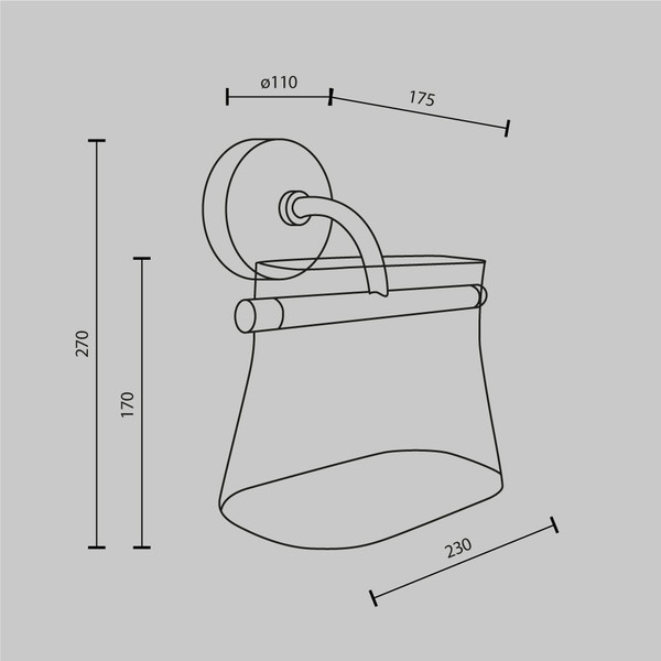 Бра Maytoni Modern MOD170WL-L8BS3K2