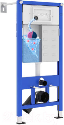 Унитаз подвесной с инсталляцией Roxen StounFix Dual Fresh 968014