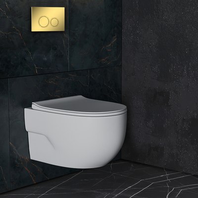 Унитаз подвесной с инсталляцией Roxen StounFix Dual Fresh 968015