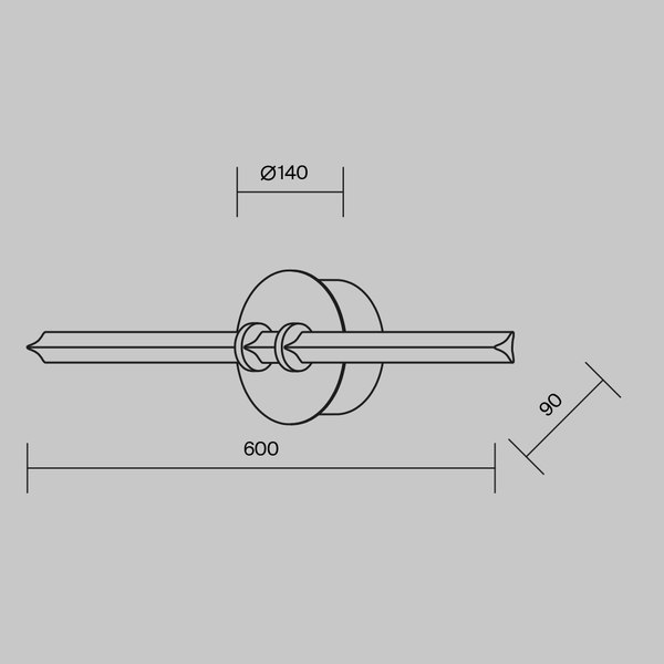 Бра Maytoni Modern MOD340WL-L10BS3K