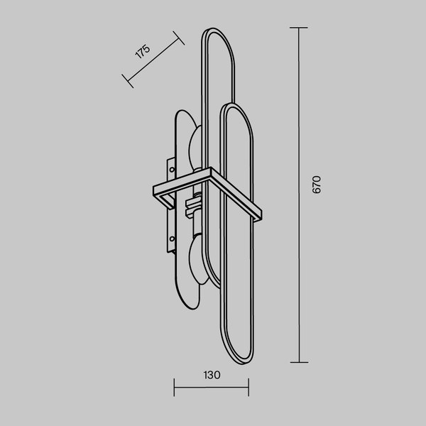 Бра Maytoni Modern MOD099WL-02G2