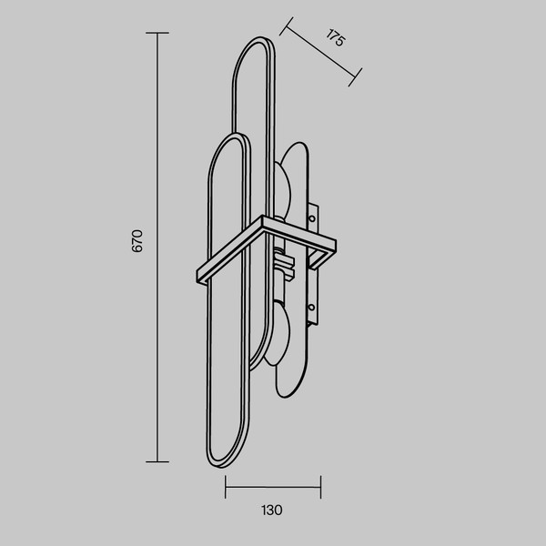 Бра Maytoni Modern MOD099WL-02G1