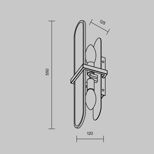 Бра Maytoni Modern MOD099WL-02G