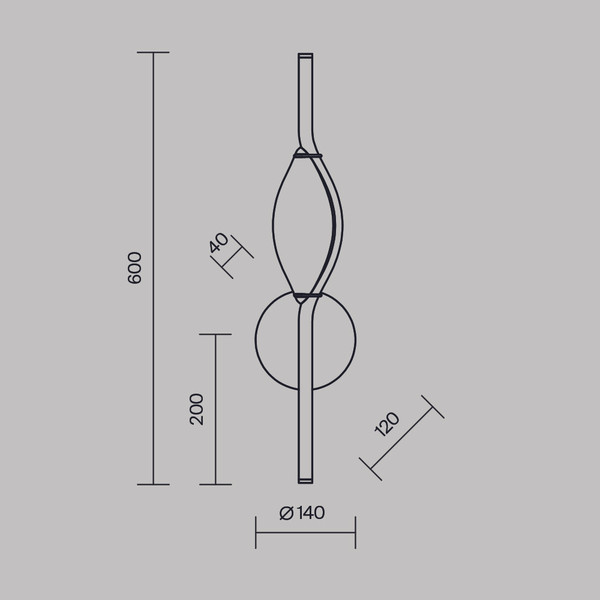 Бра Maytoni Modern MOD347WL-L8BS3K