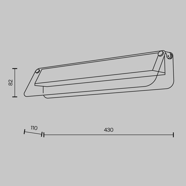 Бра Maytoni Modern MOD296WL-L10BS3K