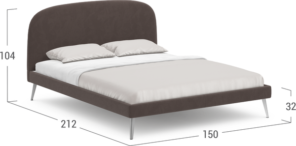 Полуторная кровать Moon Family 1234 / MF011593