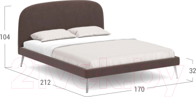 Двуспальная кровать Moon Family 1234 / MF011594