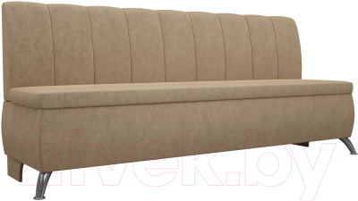 Скамья кухонная мягкая Лига Диванов Кантри 167 / 100146 (микровельвет, бежевый) - фото