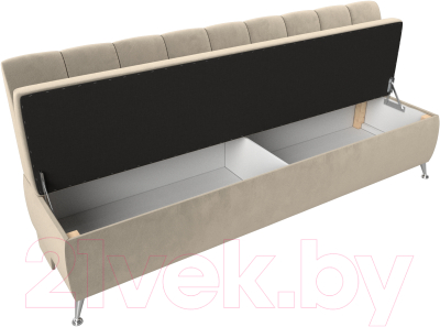 Скамья кухонная мягкая Лига Диванов Кантри 167 / 100146 (микровельвет, бежевый)