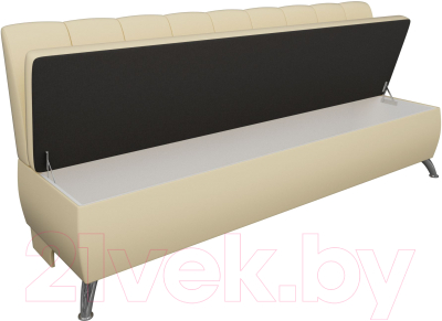 Скамья кухонная мягкая Лига Диванов Кантри 167 / 100154 (экокожа, бежевый)