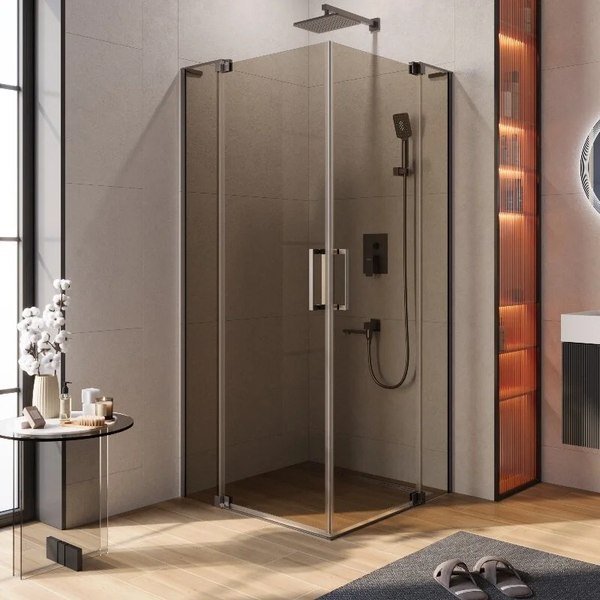 Душевой уголок Cezares SLIDER-A-2-80/90-BR-GM