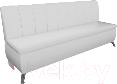 Скамья кухонная мягкая Лига Диванов Кантри 167 / 100155 (экокожа, белый)