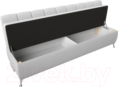 Скамья кухонная мягкая Лига Диванов Кантри 167 / 100155 (экокожа, белый)