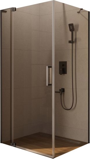 Душевой уголок Cezares SLIDER-AH-1-100-100/110-BR-GM - фото