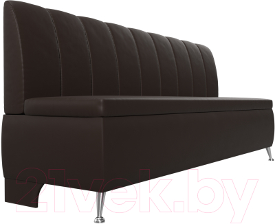 Скамья кухонная мягкая Лига Диванов Кантри 167 / 100156 (экокожа, коричневый)